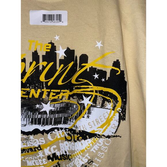 Vintage Sprint Center Shirt Events Arena Music Sports Yellow Graphic Tee Y2K M - Picture 3 of 11